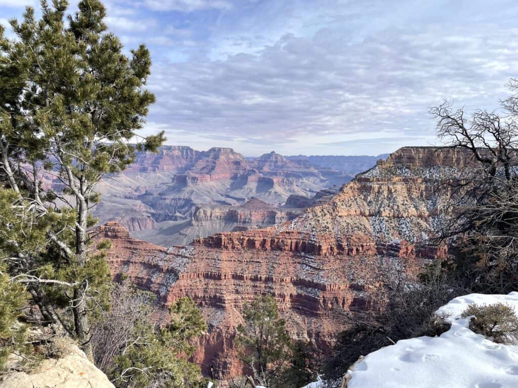 Snow at Mather Point