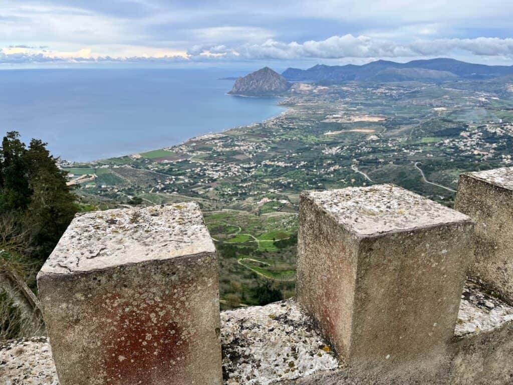 Erice is on the west coast, but if you do a full loop of the island, it's a must visit