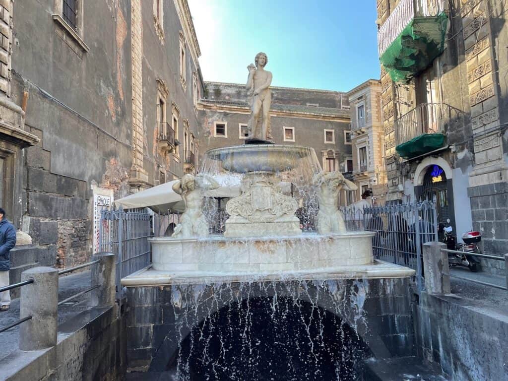 Fontana dell'Amenano is fed by an underground river