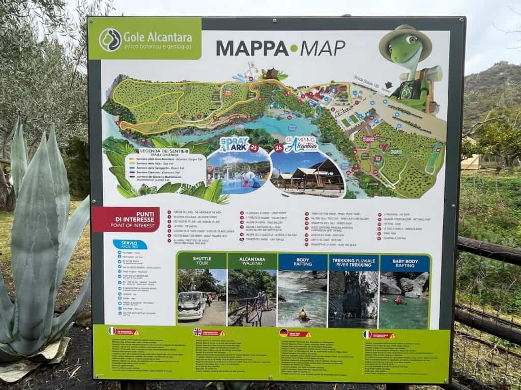 There are many activities at Gole Alcantara Botanical and Geological Park for the family