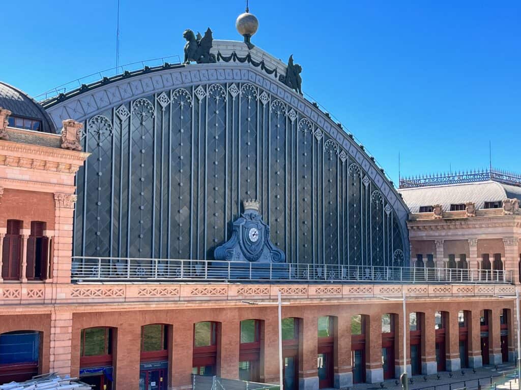 Bus station in Madrid, Spain. 