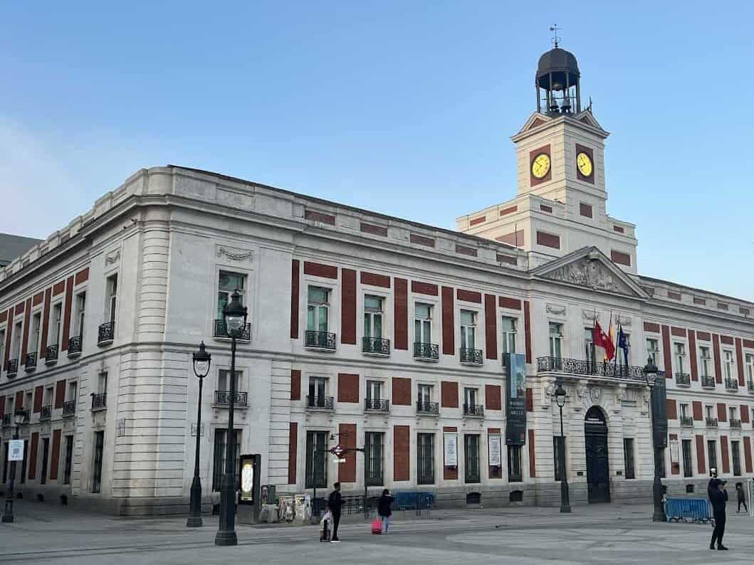 The Puerto del Sol is the central part of the City Centre of Madrid