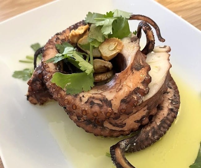 Octopus can be found in many restaurants in Lisbon