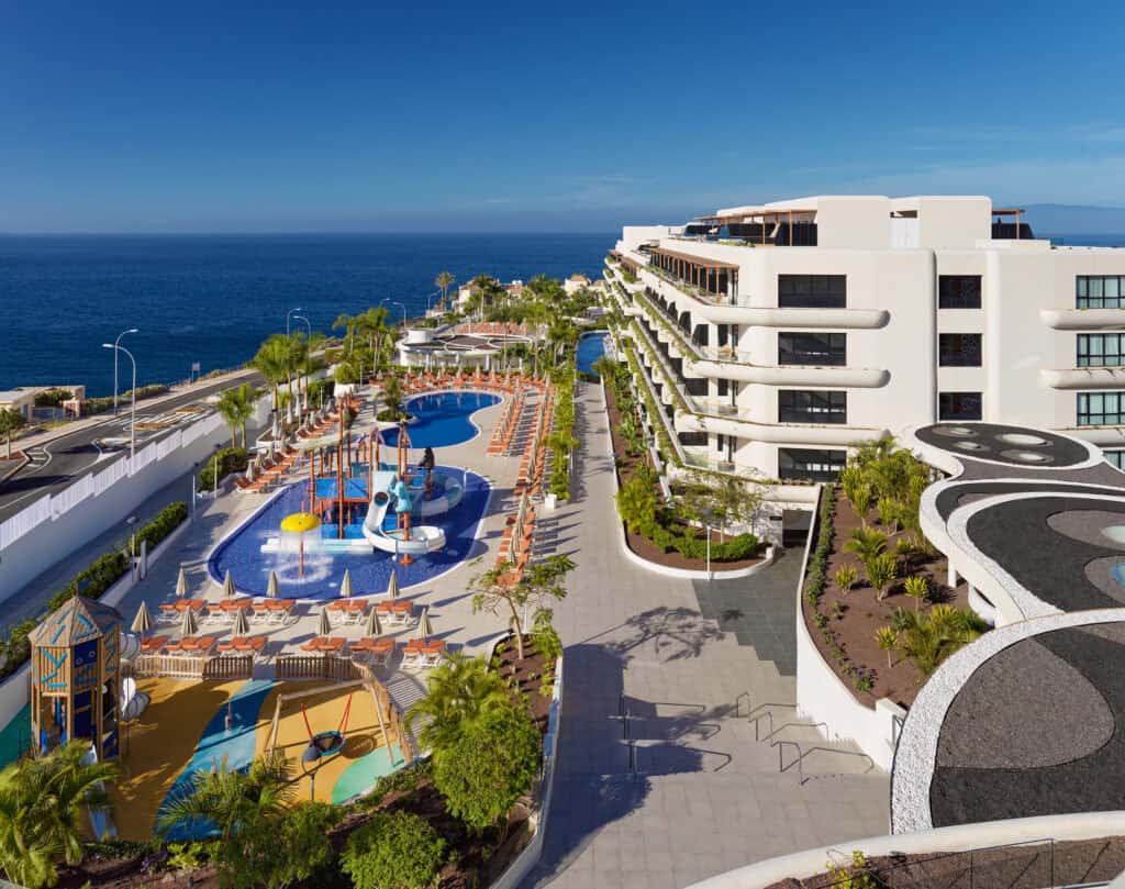 The beautiful view of H10 Atlantic Sunset, one of the best all-inclusive hotels in South Tenerife.